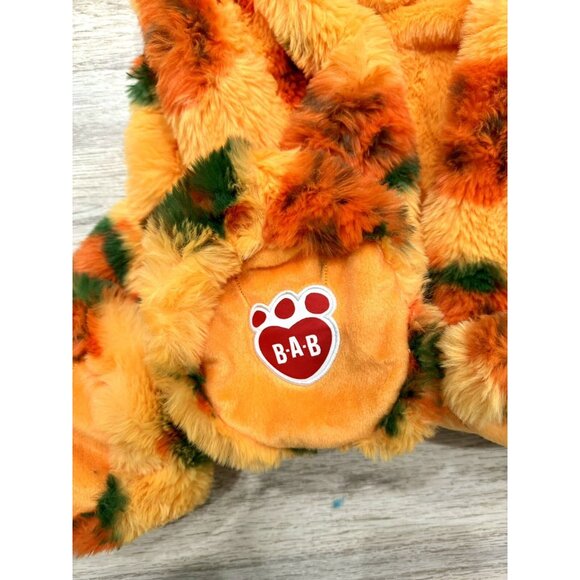 Jumbo Build A Bear 🎃 PUMPKIN KITTY 🐱 & Certificate Halloween Unstuffed - Picture 3 of 5